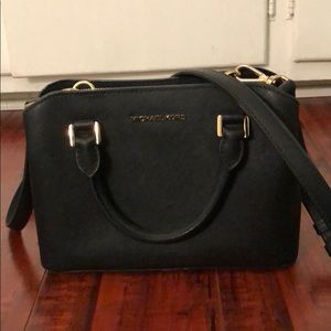 Black with gold detail purse